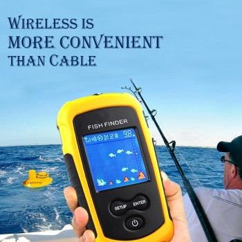 Marine GPS Fishing Lure Echo Sounder Fishing Finder Display 2018 Alarm 100M Portable Sonar LCD High Definition Fish Finders