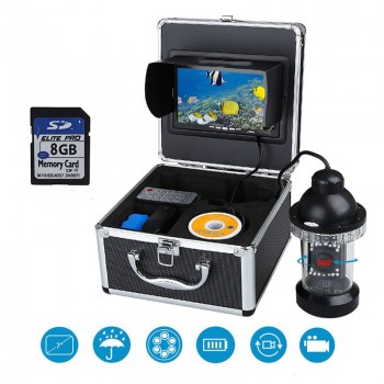 Auto Night Vision 360 Degree Photo Recording Marine GPS 7 Inch 20~50 M High Definition Underwater Fishing Device Camera Display