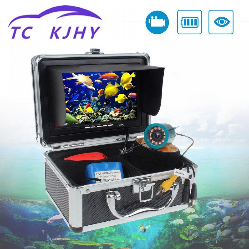 Auto 9 Inch Marine Gps Waterproof IP68 50 Meters High Definition 1000 Line Infrared White Light Fishing Fish Detector Display