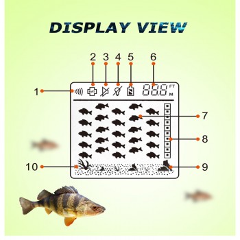 2018 Marine GPS Portable Fish Finder Depth Sonar Sounder 100M Feet Sonar Fish Sonar with Compas Function Display High Definition