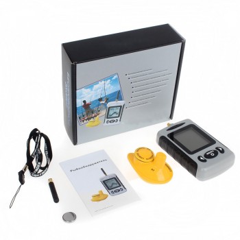 2018 Marine GPS Wireless Portable Fish Finder 40M/120FT Russian Menu Lucky Sonar Depth Sounder Alarm Ocean River Lake Tracker