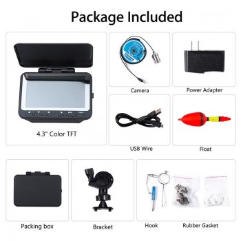 4.3 Inch High-definition Visible Infrared Fishing Rod Marine Gps 15 Meters Fishing Device Fishing Device Underwater Camera