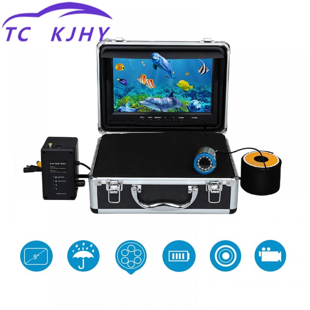 Auto High Definition 1000 Line Infrared White Light 9 Inch Marine Gps Waterproof IP68 50 Meters Fishing Fish Detector Display