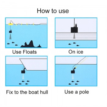 Auto Colorful Screen Cable Fish Detector Marine GPS Exquisite Water Depth Fish Quantity Location Water Grass Stone Display