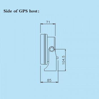 Marine GPS Navigator Two In One Chart Machine GPS amp; Accessories TFT 7 Inches True Color Liquid Crystal Marine GPS Display