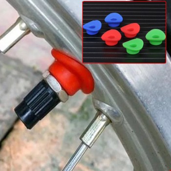 1 Pair Waterproof Air Valve Sleeve Guards Pad Silicone Rubber For The Inner Tube Of Motorcycles amp; Off-road Vehicles amp; ATV amp; UTV