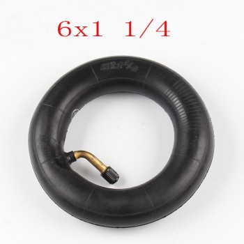 Free shipping Inner Tube 6X1 1/4 with a Bent Angle Valve Stem fits many gas electric scooters Motorcycle parts