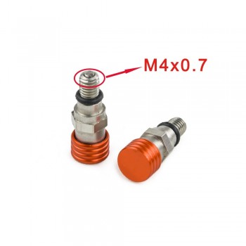 NICECNC M4*0.7mm Fork Air Bleeder Screw Bolts Kit Relief Valve For Most Euro Off-Road Motorbikes Husqvarna KTM BMW Beta Gas Gas