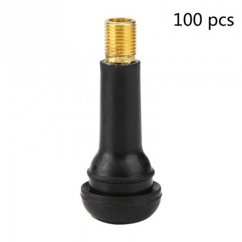 100 pcs Car Motorcycle Universal Replacement Snap in Tire Tyre Valve Stem Auto Car Tubeless Wheel Tire Valve Stems Tools Motor