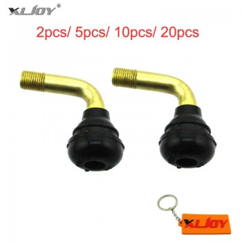 XLJOY PVR70 Tubeless Tire Valve Stems 90 degree Pull-In Auto For Scooter Moped ATV Quad Pit Dirt Bike Motorcycle