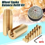 14 Pack Reusable Motorcycle Reusable Brass Wheel Spoke Balance Weights Refill Kits Super Moto Dual sport For Suzuki For Harley