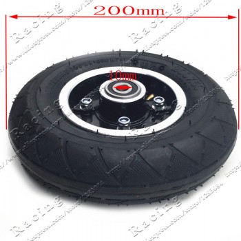 Electric Scooter Tyre With Wheel Hub 8 Scooter 200x50 Tyre Inflation Electric Vehicle Aluminium Alloy Wheel Pneumatic Tire