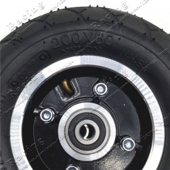 Electric Scooter Tyre With Wheel Hub 8 Scooter 200x50 Tyre Inflation Electric Vehicle Aluminium Alloy Wheel Pneumatic Tire