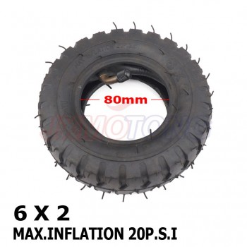 6X2 tyre 6 Inch Scooter Tire amp; Inner Tube Set Electric Scooter Wheel Chair Truck Electric Scooter free shipping