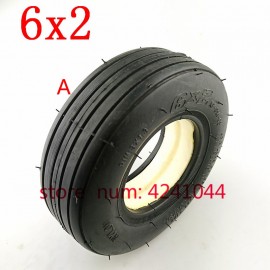 6X2 Solid tire 6x2 Pneumatic tyre inner tube Electric Scooter Wheel Chair Truck Use 6 Tire Tyre F0 Pneumatic Trolley Cart