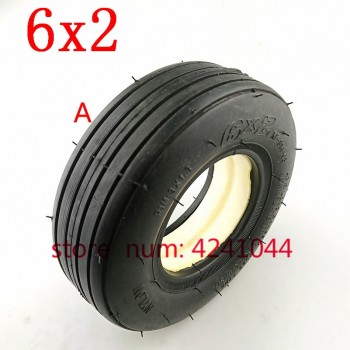 6X2 Solid tire 6x2 Pneumatic tyre inner tube Electric Scooter Wheel Chair Truck Use 6 Tire Tyre F0 Pneumatic Trolley Cart