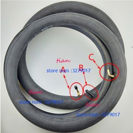 Inner Tube 16 x 2.125 with a Bent Angle Valve Stem or Straight valve fits many gas electric scooters and e-Bike 16x2.125