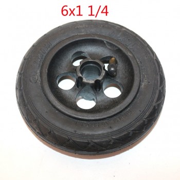 Motorcycle 6x1 1/4 tyre 150MM Scooter Inflation Wheel Aluminium plastic Hub Inner Tube Electric Scooter 6 Inch Pneumatic Tire