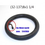 8X1 1/4  Inner tire with a Bent Angle Valve  fits many gas electric scooters and e-Bike 8 inch A-Folding Bike