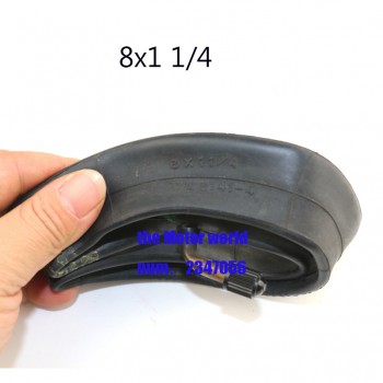 8X1 1/4  Inner tire with a Bent Angle Valve  fits many gas electric scooters and e-Bike 8 inch A-Folding Bike
