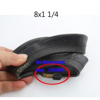 8X1 1/4  Inner tire with a Bent Angle Valve  fits many gas electric scooters and e-Bike 8 inch A-Folding Bike