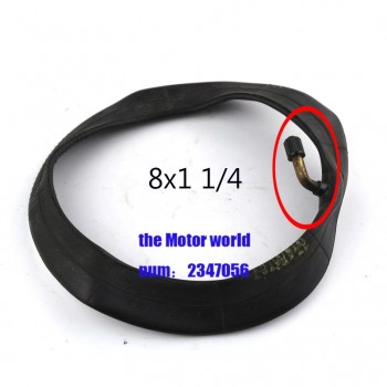 8X1 1/4  Inner tire with a Bent Angle Valve  fits many gas electric scooters and e-Bike 8 inch A-Folding Bike