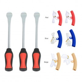 3 Pcs Motorcycle Tire Lever Tool Spoon Add 2 Pcs Tire Protection Cover Tire Repair Tools Maintenance Care Combination To Sell