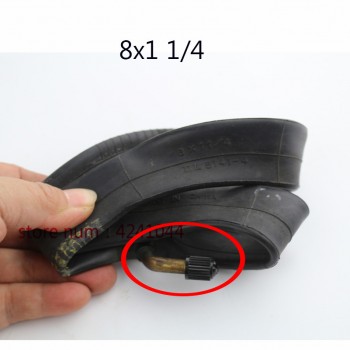 Free shipping Inner Tube 8X1 1/4 a Bent Angle Valve Stem fits many gas electric scooters and e-Bike 8 inch A-Folding Bike