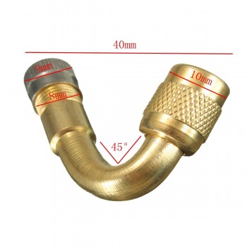 45/135 DEGREE ANGLE AIR TYRE VALVE EXTENSION ADAPTOR LONG SHANK MOTORCYCLE