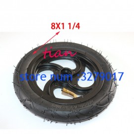 free shipping 8x1 1/4 Pneumatic Wheel Inner Tube 8 Air Wheel Outer Tire 8x1.25Inflatable tyre