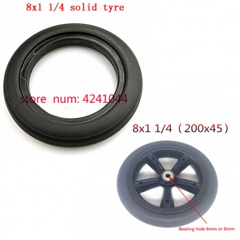 Free shipping 8 inch wheels 8x1 1/4 electric scooter solid tire 8*1 1/4 solid tire 200*45 non inflation solid tire 20x45 wheel