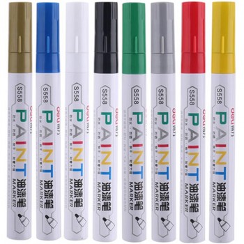 1 pcs 8 Colors Waterproof Car Motorcycle Tyre Tire Tread Rubber Metal Permanent Marker Description Beauty Paint Wheel Pen