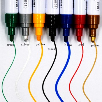 1 pcs 8 Colors Waterproof Car Motorcycle Tyre Tire Tread Rubber Metal Permanent Marker Description Beauty Paint Wheel Pen