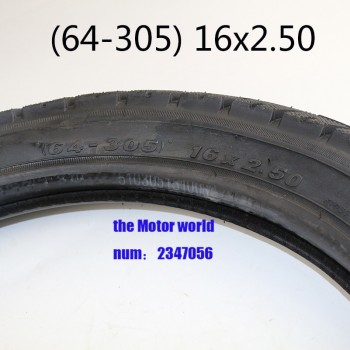 Free shipping 16x2.50 64-305 tire and inner tube Fits Kids Bikes Electric Bikes Small BMX and Scooters