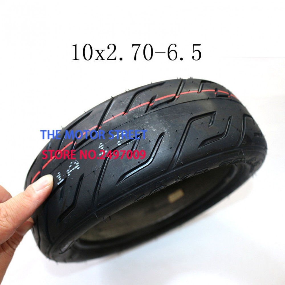 Free shipping Tubeless Tire 10x2.70-6.5 Vacuum tyres fits Electric Scooter Balanced Scooter 10 Inch Unicycle Hoverboard vacuum