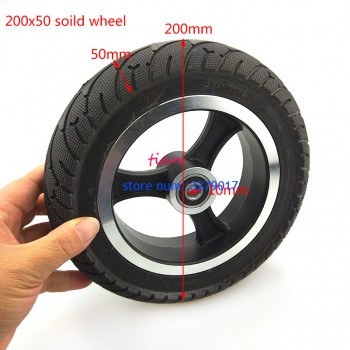 200x50 SOILD WHEEL FOR  Electric Scooter Tyre With Wheel Hub 8 Scooter Tyre Aluminium Alloy Wheel Electric Vehicle