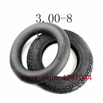 Free shipping  3.00-8 / 300-8 Tire amp; inner tube 4PR tyre fits Gas and Electric Scooters Warehouse Vehicles Mini Motorcycle