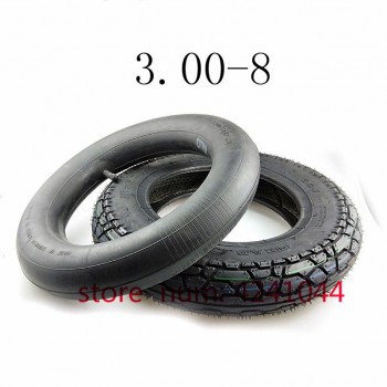 Free shipping  3.00-8 / 300-8 Tire amp; inner tube 4PR tyre fits Gas and Electric Scooters Warehouse Vehicles Mini Motorcycle
