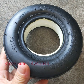 6X2 Solid tire without inner tube tire Electric Scooter Wheel Chair Truck Use 6  Tire Tyre F0 Pneumatic Trolley Cart