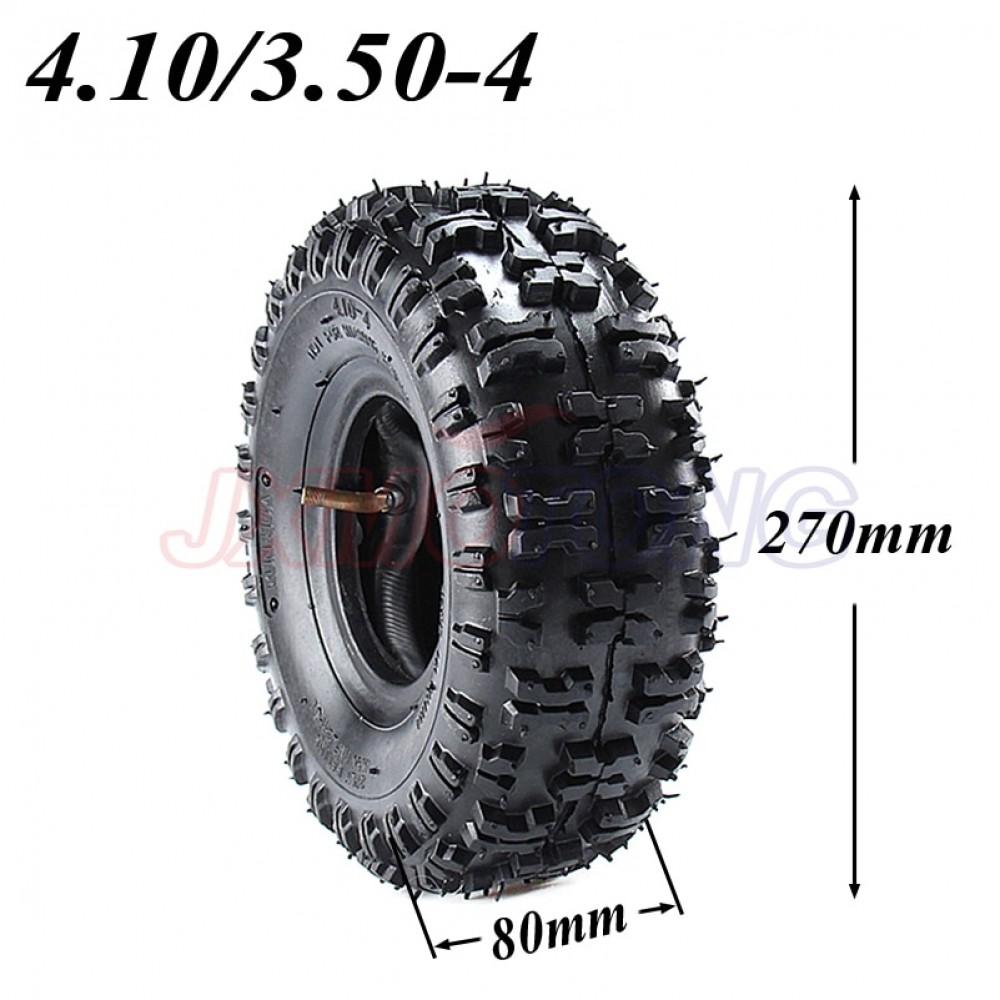 4.10/3.50-4 410/350-4 ATV Quad Go Kart 47cc 49cc 4.10-4 Tire inner tube Fit All Models 3.50-4 4