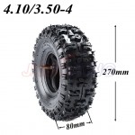 4.10/3.50-4 410/350-4 ATV Quad Go Kart 47cc 49cc 4.10-4 Tire inner tube Fit All Models 3.50-4 4