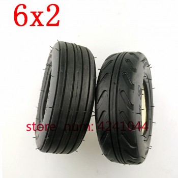 6X2 Solid tire without inner tube tyre Electric Scooter Wheel Chair Truck Use 6  Tyre fastwheel F0 Scooter Trolley Cart Tire