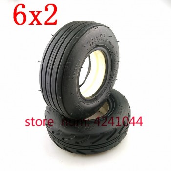 6X2 Solid tire without inner tube tyre Electric Scooter Wheel Chair Truck Use 6  Tyre fastwheel F0 Scooter Trolley Cart Tire