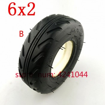 6X2 Solid tire without inner tube tyre Electric Scooter Wheel Chair Truck Use 6  Tyre fastwheel F0 Scooter Trolley Cart Tire