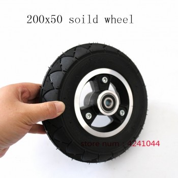 200x50 Electric Scooter solid tires With Wheel Hub 8 Scooter solid Tyres Electric Vehicle Aluminium Alloy Wheel tyre