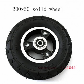 200x50 Electric Scooter solid tires With Wheel Hub 8 Scooter solid Tyres Electric Vehicle Aluminium Alloy Wheel tyre