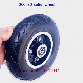 200x50 Electric Scooter solid tires With Wheel Hub 8 Scooter solid Tyres Electric Vehicle Aluminium Alloy Wheel tyre