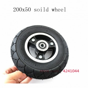 200x50 Electric Scooter solid tires With Wheel Hub 8 Scooter solid Tyres Electric Vehicle Aluminium Alloy Wheel tyre