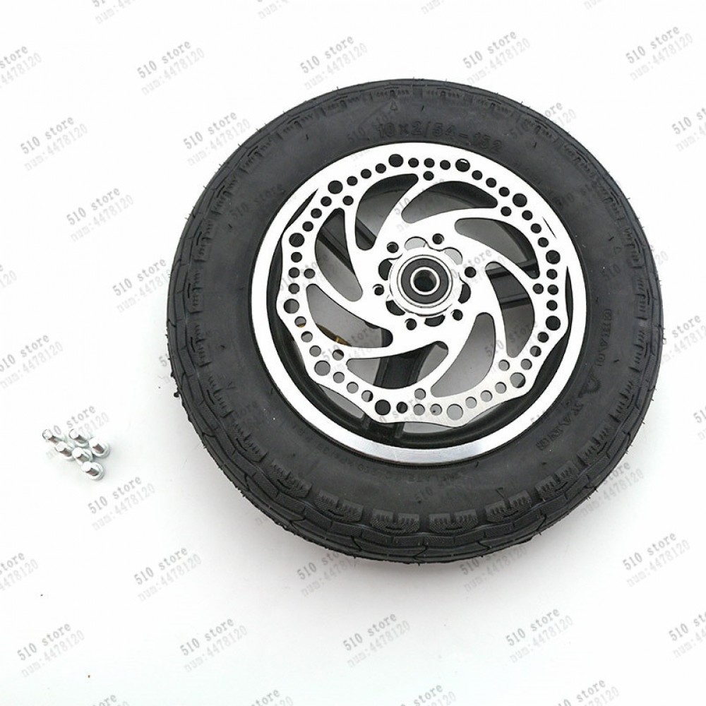 free shipping 10x2 54-152 tire inner tube and alloy rims hub fits Electric scooter balance car Wheelbarrow wheelchair