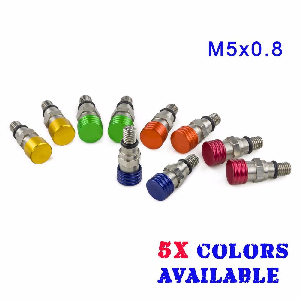 M5x0.8 Fork Air Bleeder Relief Valve For Kawasaki KX65 KX85 KX125 KX250 KX500 KX250F KX450F KDX200 KDX250 KLX300 KLX400R KLX450R